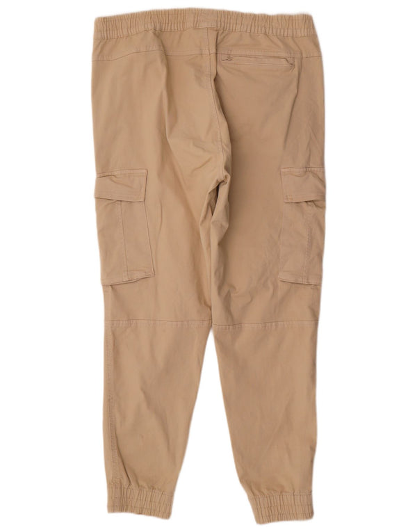 Pantaloni cargo da jogging da uomo Zara EU 44 Large W34 L29 Cotone beige