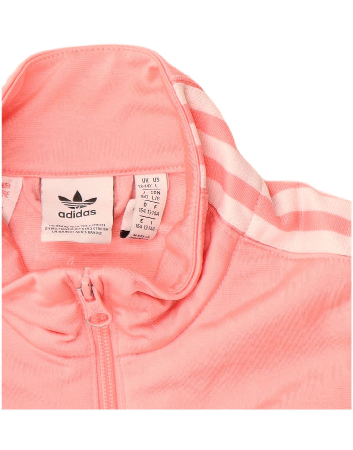 Giacca Top Tuta Adidas Bambina 13-14 Anni Poliestere Rosa