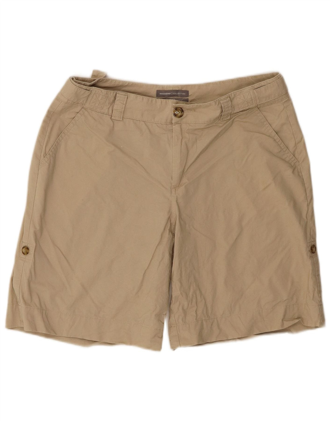 Pantaloncini chino da donna Dockers US 8 medi W30 in cotone beige