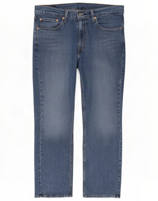 Levi's Uomo 514 Jeans dritti W34 L30 Blu Cotone