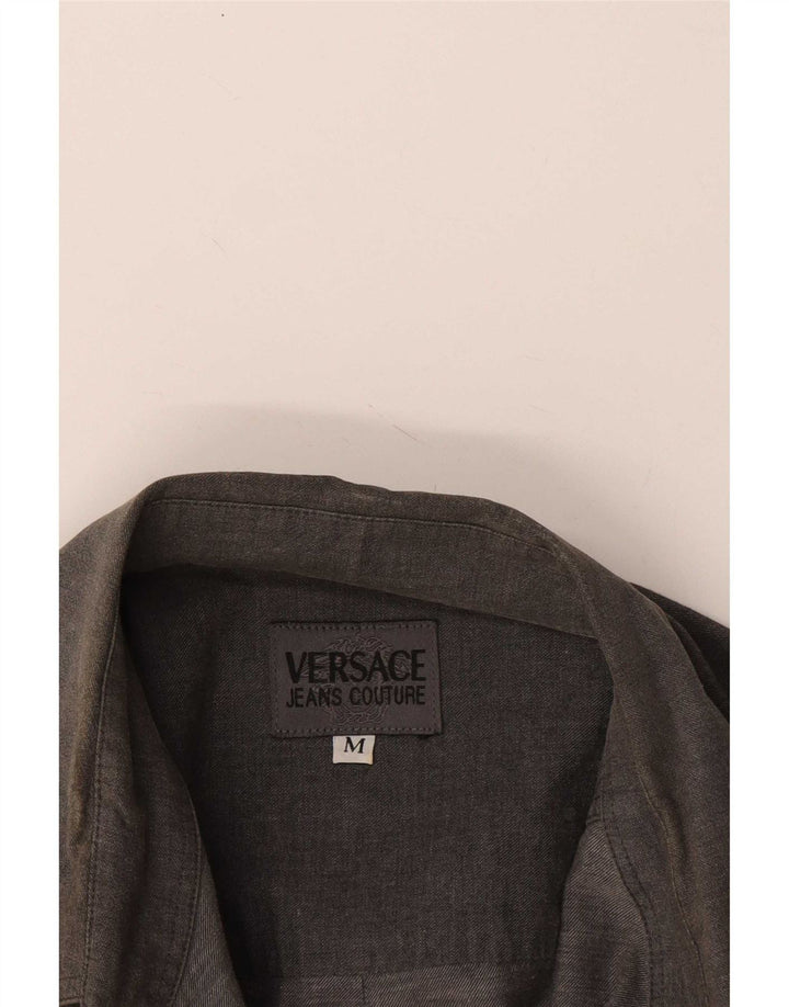 Camicia Versace Uomo Grigio Medio