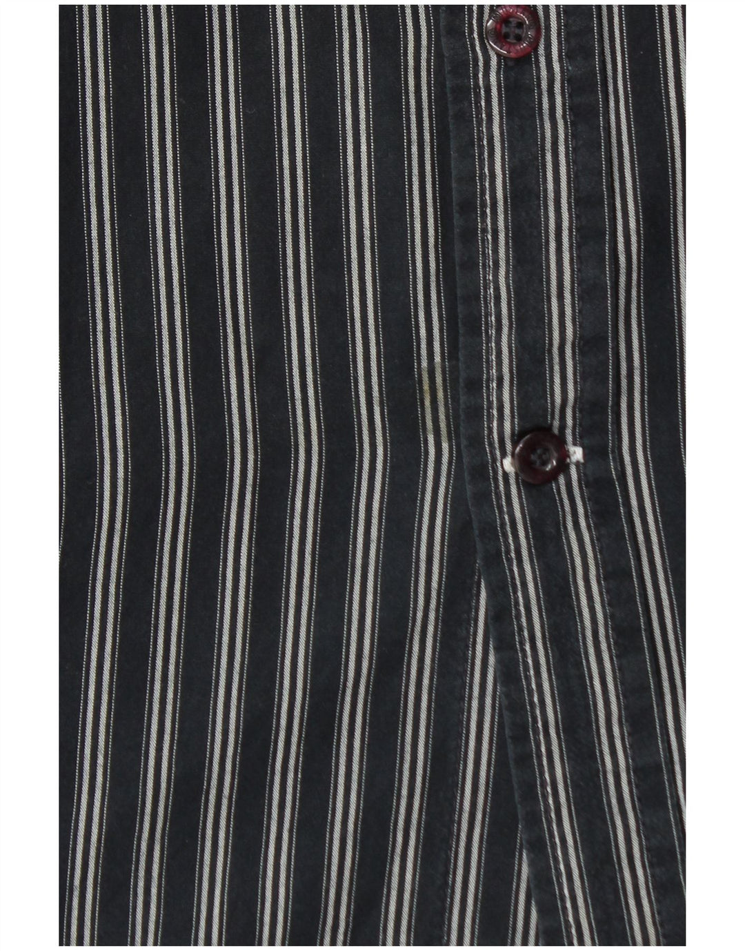 Mustang Camicia da uomo in cotone a righe grandi nere