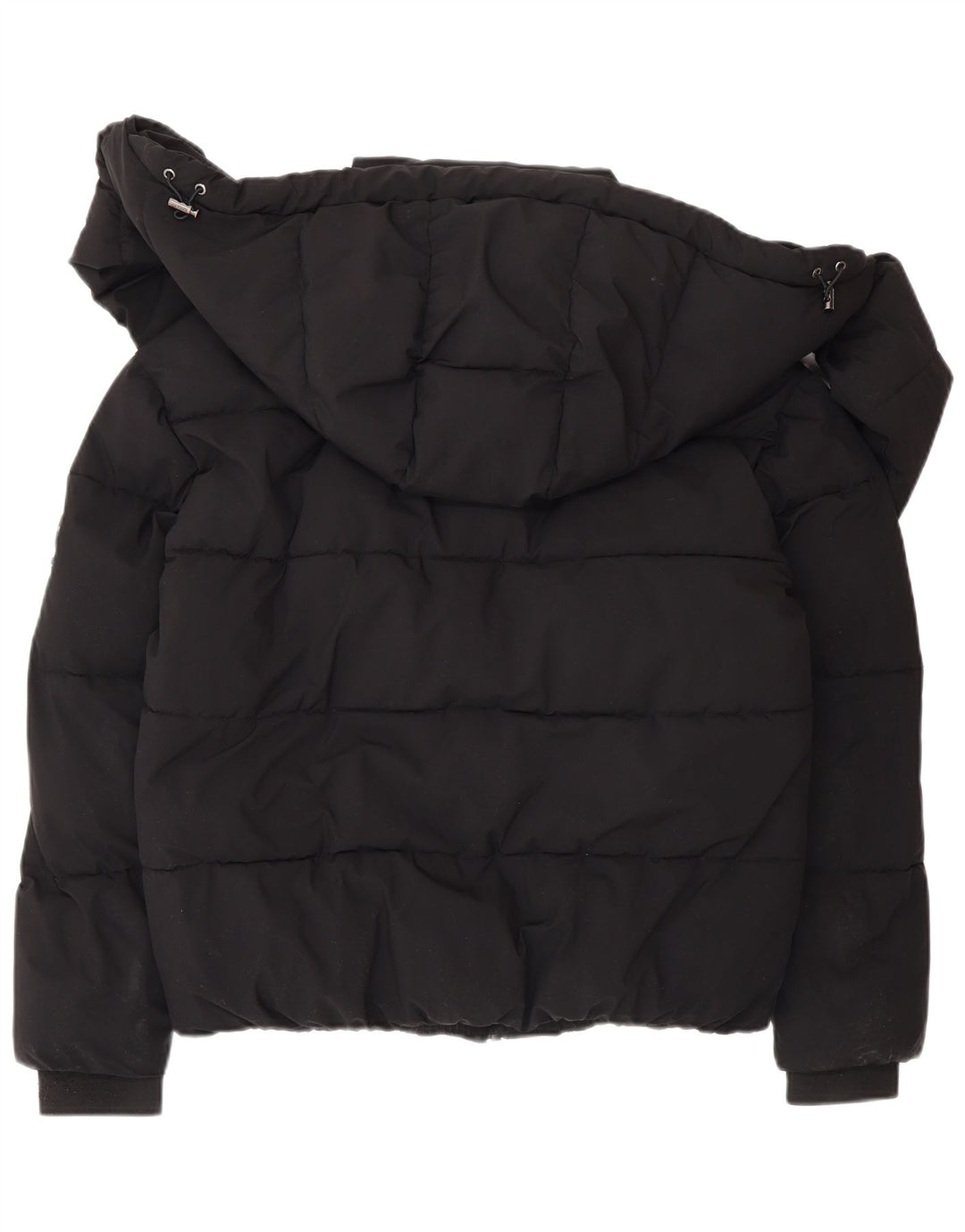 Giacca imbottita con cappuccio da donna Dkny UK 6 XS nera poliestere invernale