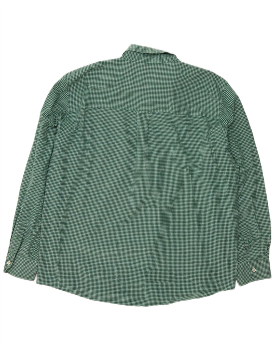 Camicia Chaps da uomo Easy Care XL in cotone a quadri verdi