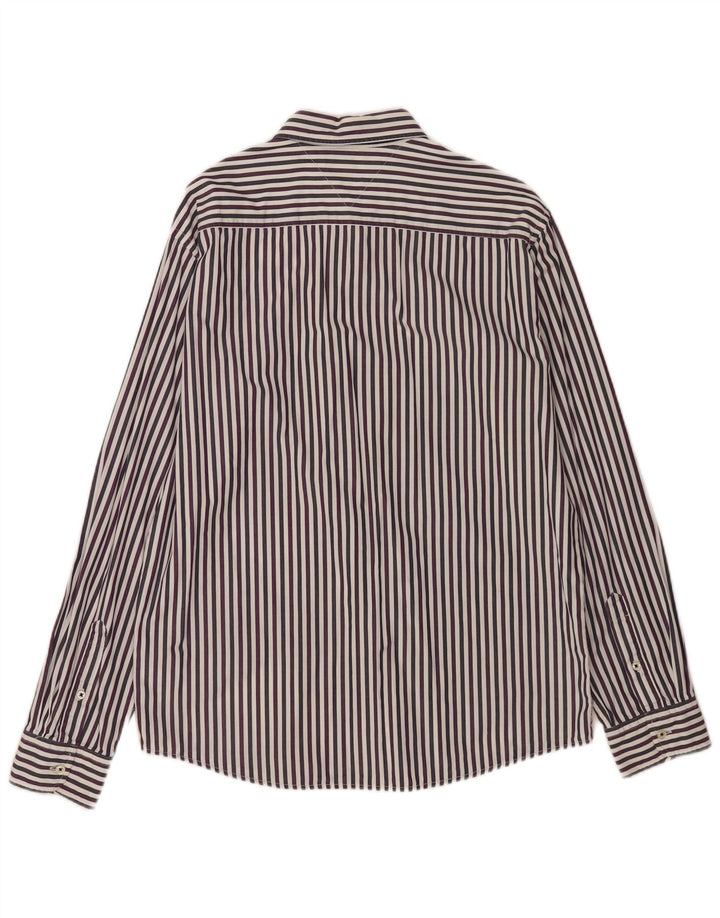 Camicia da uomo Tommy Hilfiger grande in cotone a righe multicolori