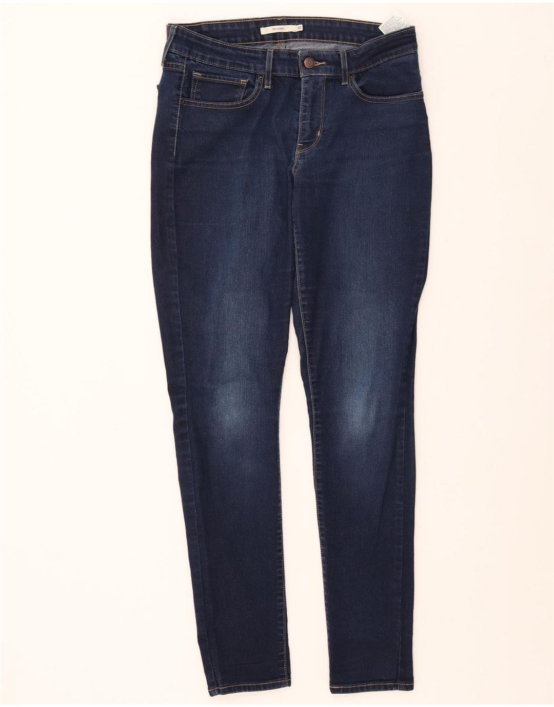 LEVI'S Jeans skinny 711 da donna W30 L32 cotone blu navy
