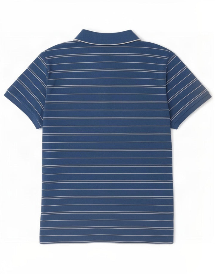Polo da uomo Gant in cotone a righe grandi blu