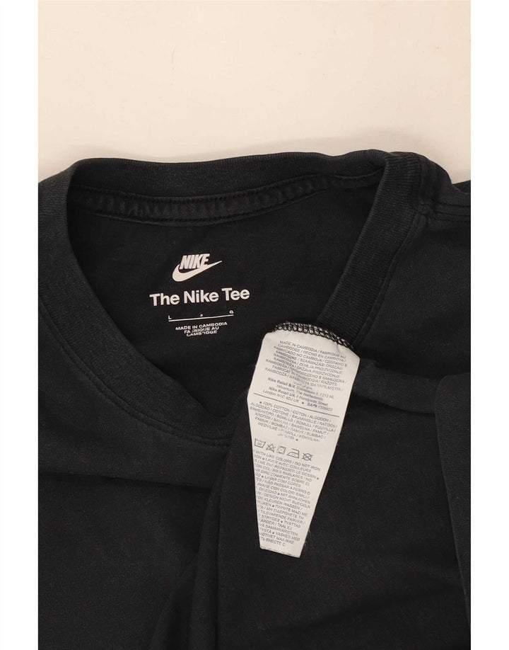 T-shirt da uomo Nike Top grande in cotone nero