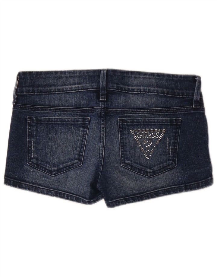 Pantaloncini di jeans da donna Guess W29 cotone blu medio