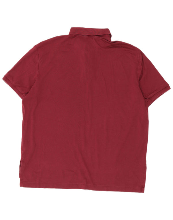 Polo Ralph Lauren Camicia da uomo grande in cotone bordeaux