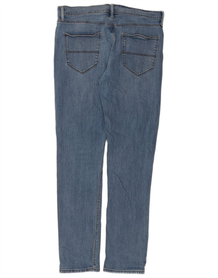 Jeans slim da uomo Marks & Spencer W34 L33 cotone blu