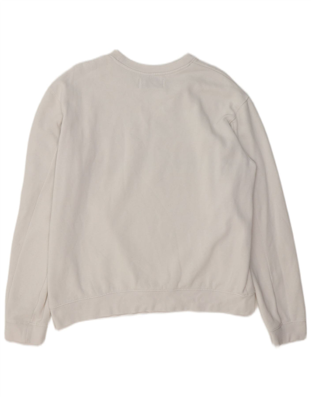 REPLAY Womens Graphic Sweatshirt Jumper UK 16 Large White