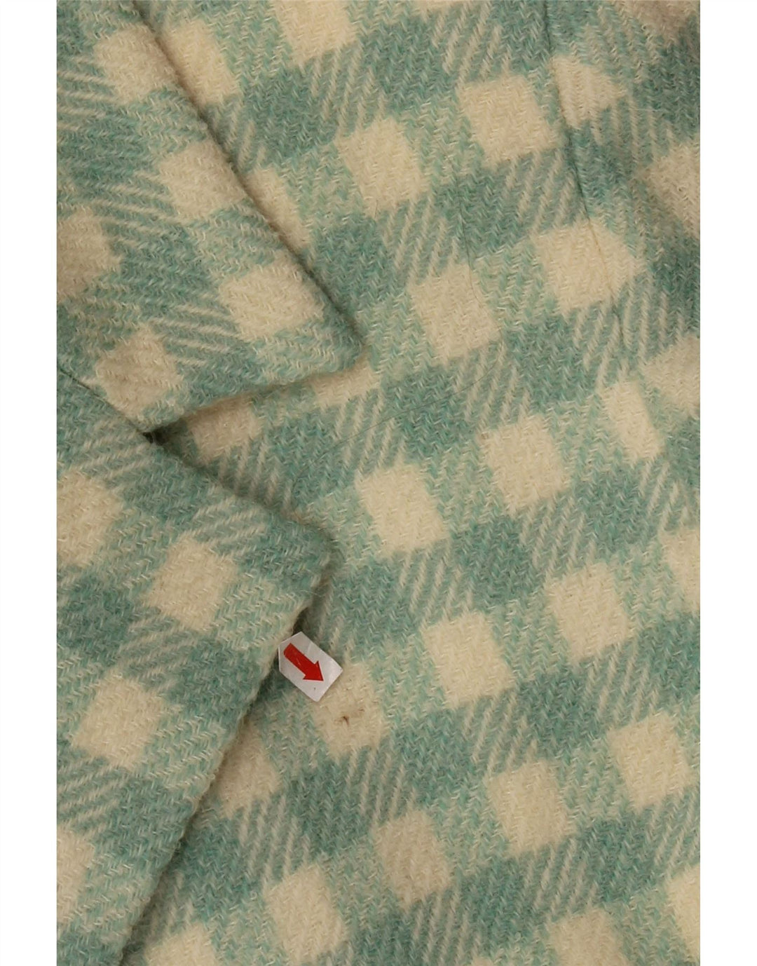 Cappotto doppiopetto da donna Istante UK 14 verde medio a quadri