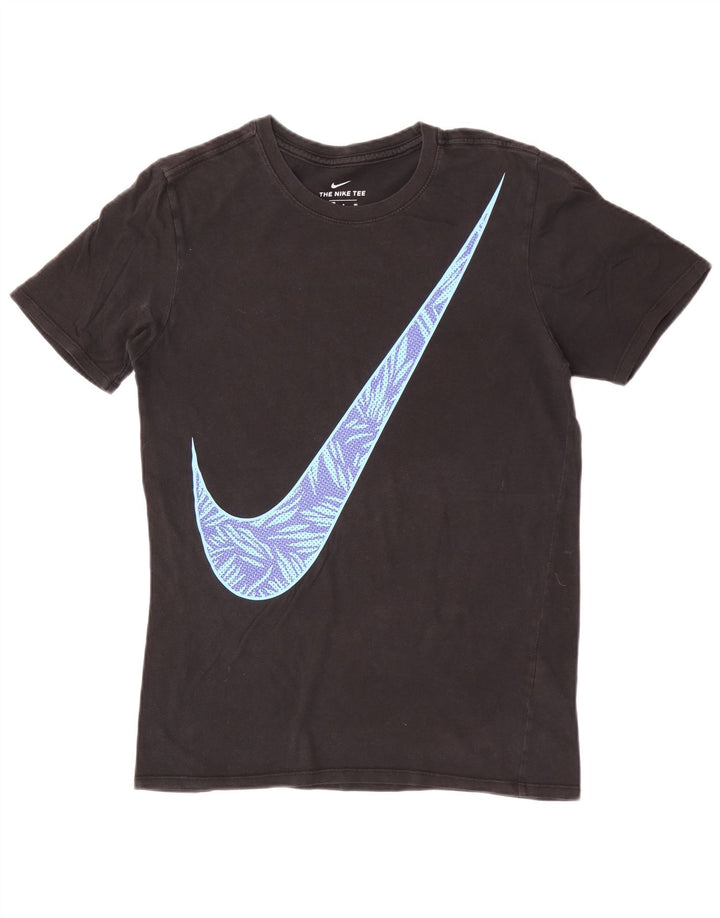 T-shirt grafica Nike da uomo con taglio atletico, piccola, in cotone nero