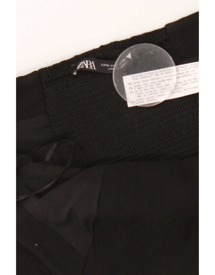 Top corto da donna Zara UK 12 viscosa nera media