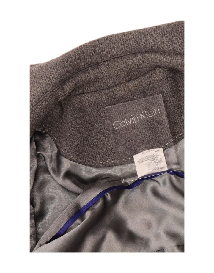 Cappotto da donna Calvin Klein UK 10 Small Grigio Lana
