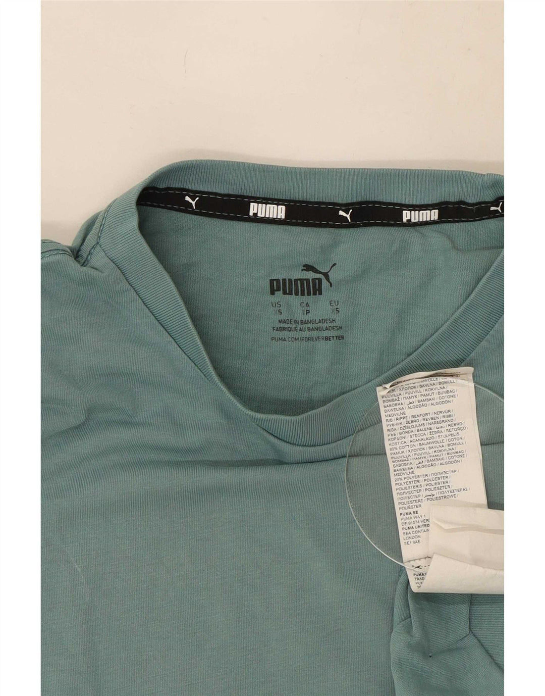 T-shirt da uomo Puma Top XS verde cotone