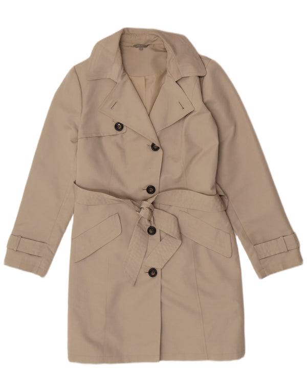 Trench da donna Marks & Spencer UK 12 Classico in poliestere beige medio