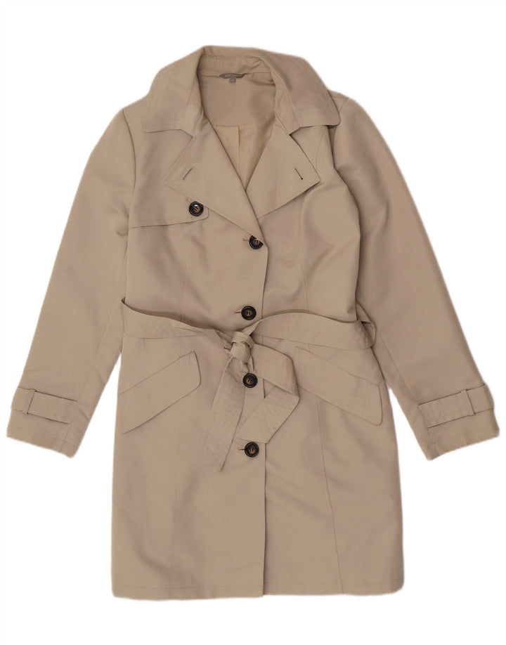 Trench da donna Marks & Spencer UK 12 Classico in poliestere beige medio