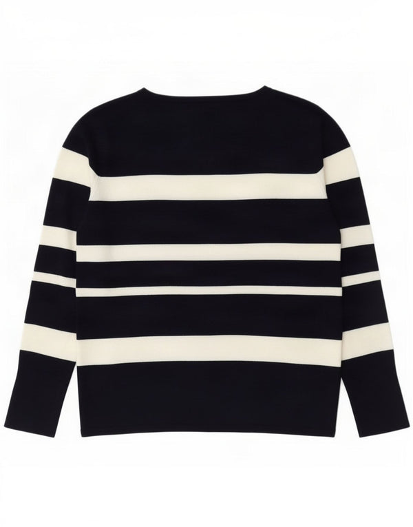Maglione da donna con scollo a barca Phase Eight UK 14 Medio a righe blu navy