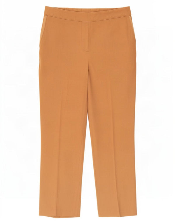 Pantaloni chino classici da donna Marks & Spencer UK 10 piccoli W30 L25 Beige
