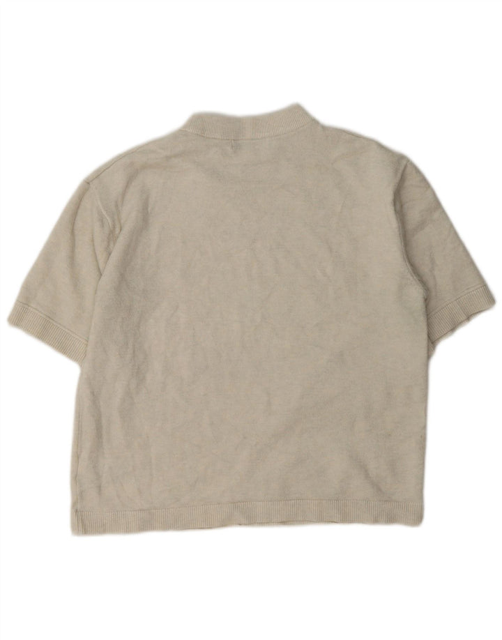 Felpa a maniche corte da donna Marks & Spencer UK 14 Beige medio