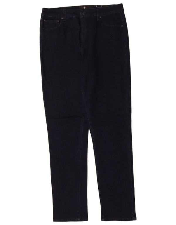 JIGSAW Jeans slim da donna UK 14 Large W32 L31 Blu navy