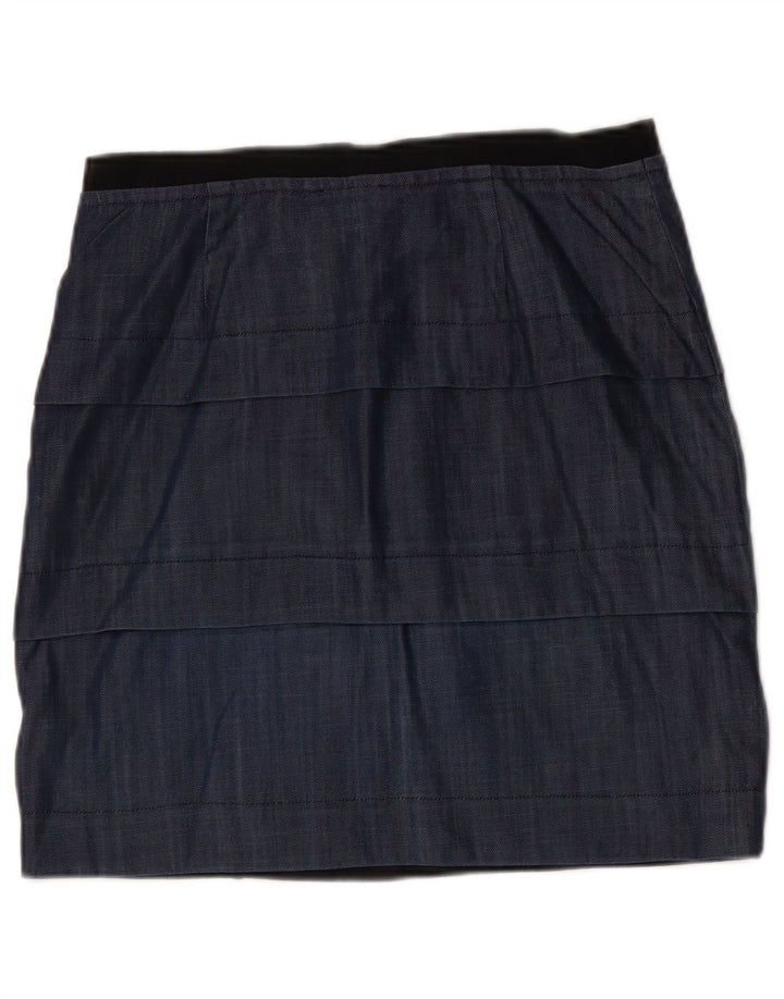 Max&Co. Gonna peplo da donna grande W32 in viscosa blu navy