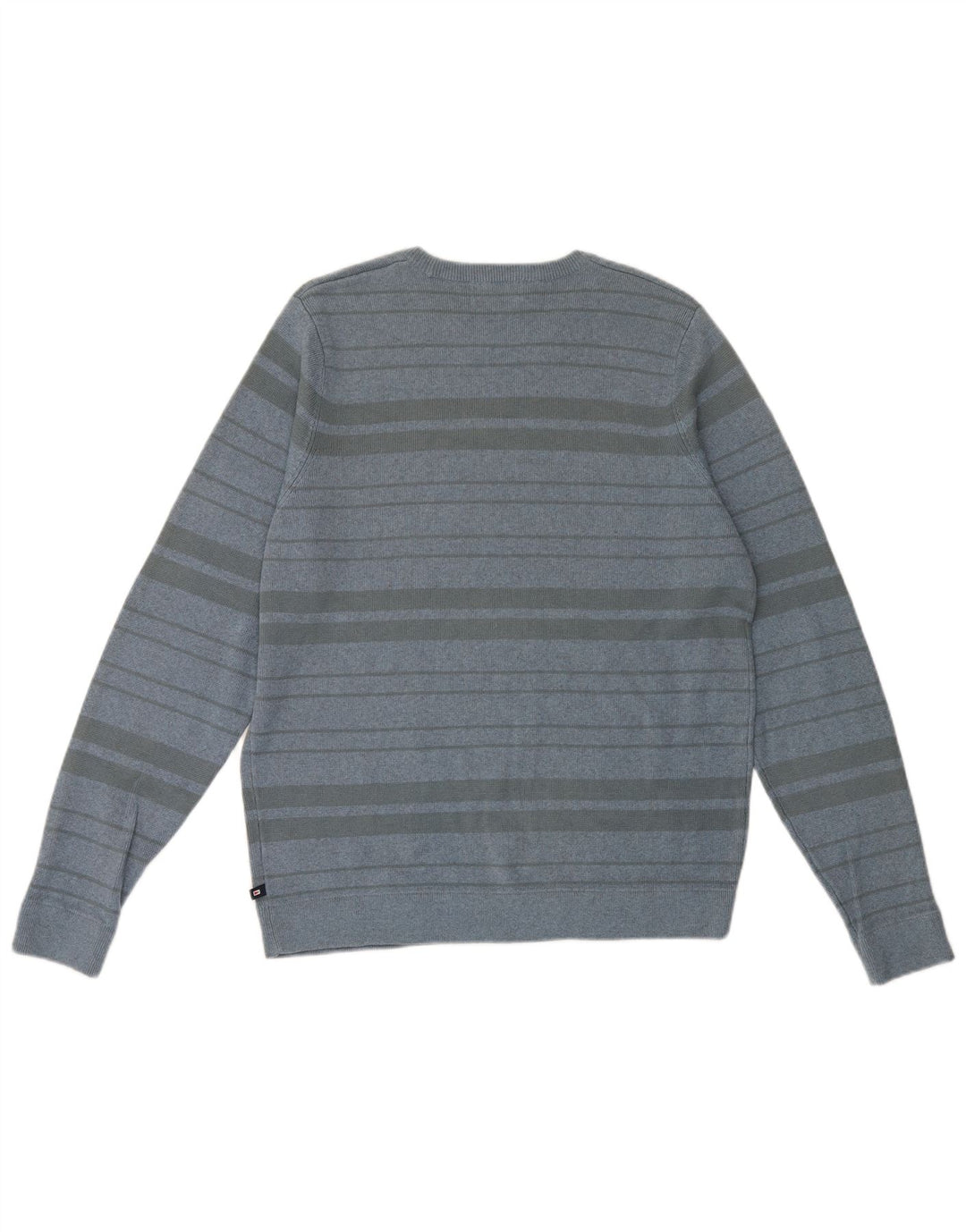 Maglione maglione girocollo da uomo Marks & Spencer blu Harbour a righe medie