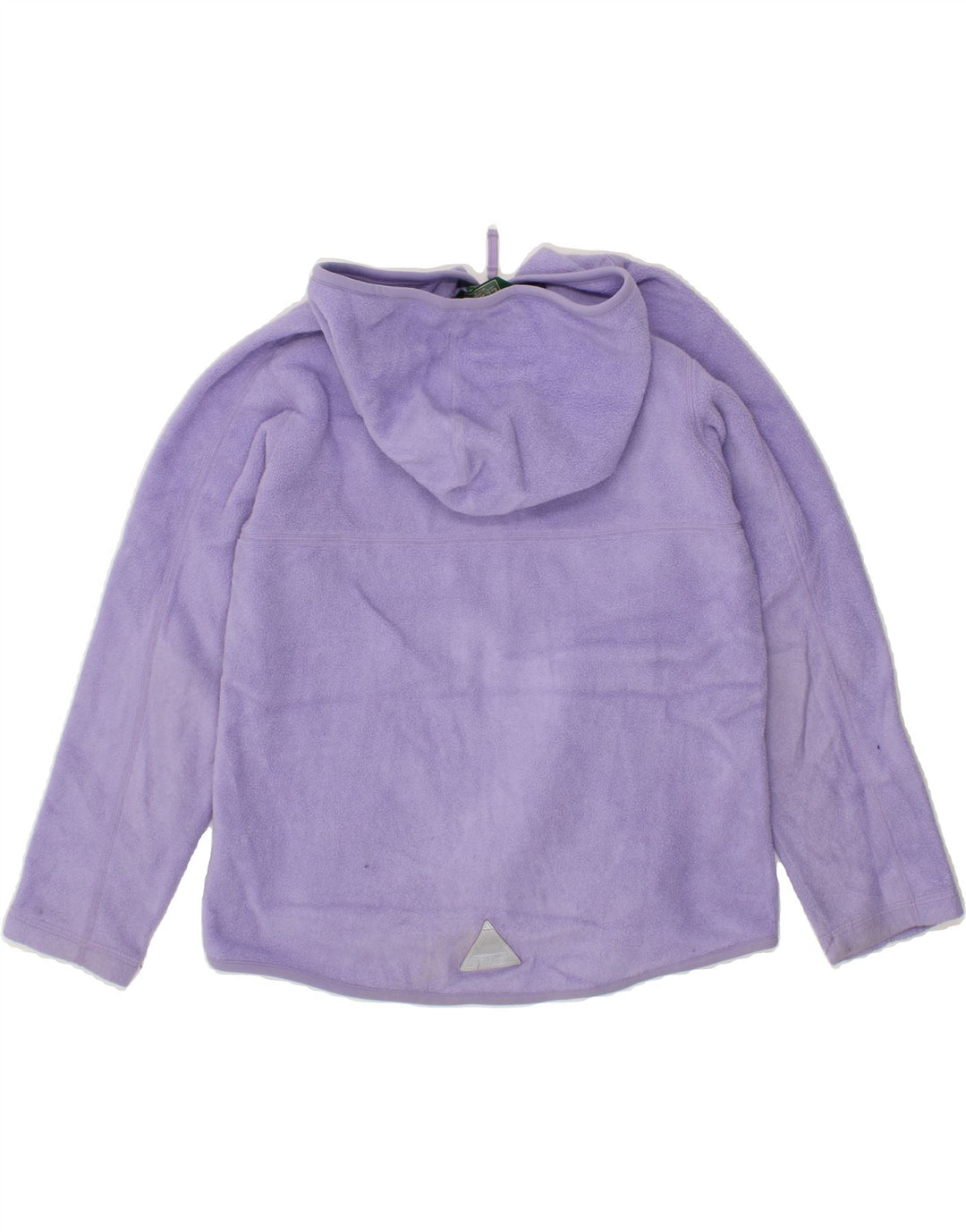 L.L.BEAN Girls Hooded Fleece Jacket 10-11 Years Medium Purple Polyester Vintage L.L.Bean and Second-Hand L.L.Bean from Messina Hembry 