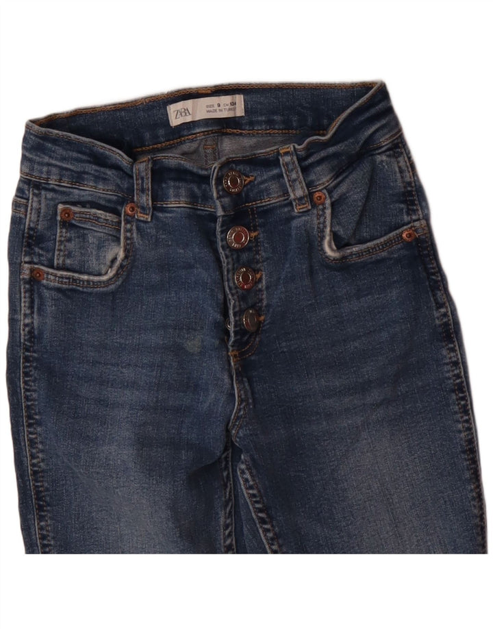 Jeans Bootcut per ragazze Zara 8-9 anni W22 L4 Blu