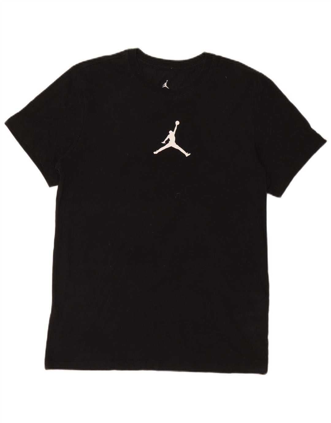 T-shirt Jordan Dri Fit da uomo in cotone nero medio