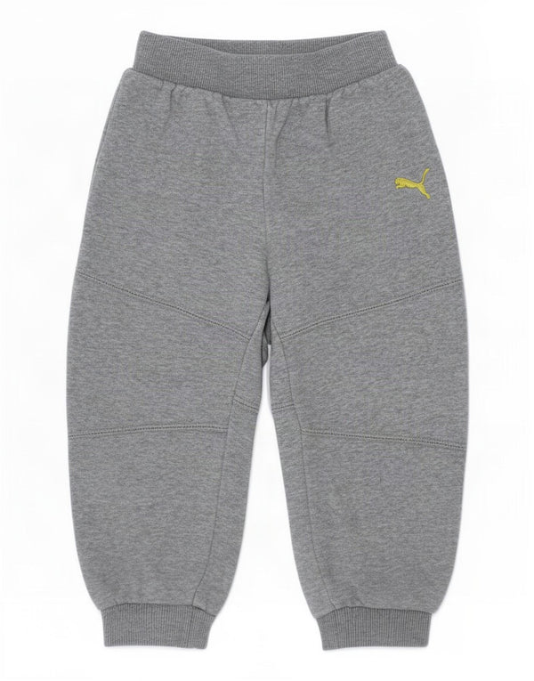 Pantaloni da tuta da jogging Puma da bambino 18-24 mesi in cotone grigio screziato