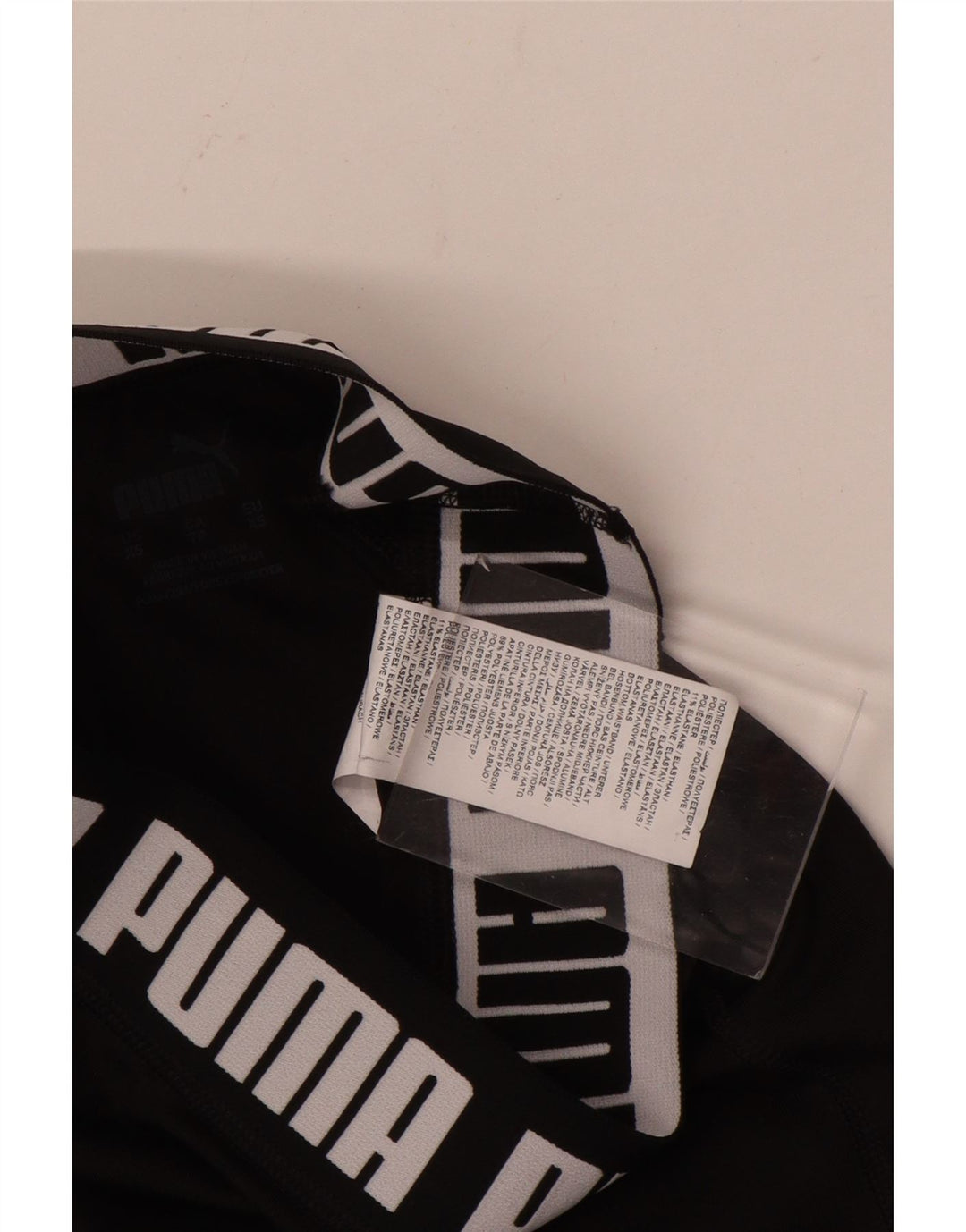 Leggings grafici PUMA da donna UK 4 XS poliestere nero