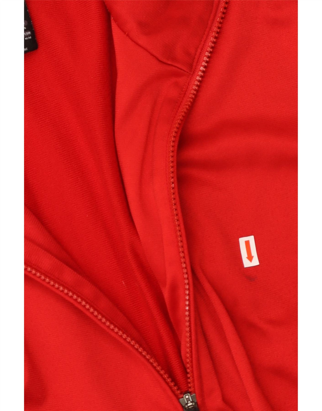 Giacca da tuta da uomo ADIDAS UK 40/42 Poliestere color block rosso medio