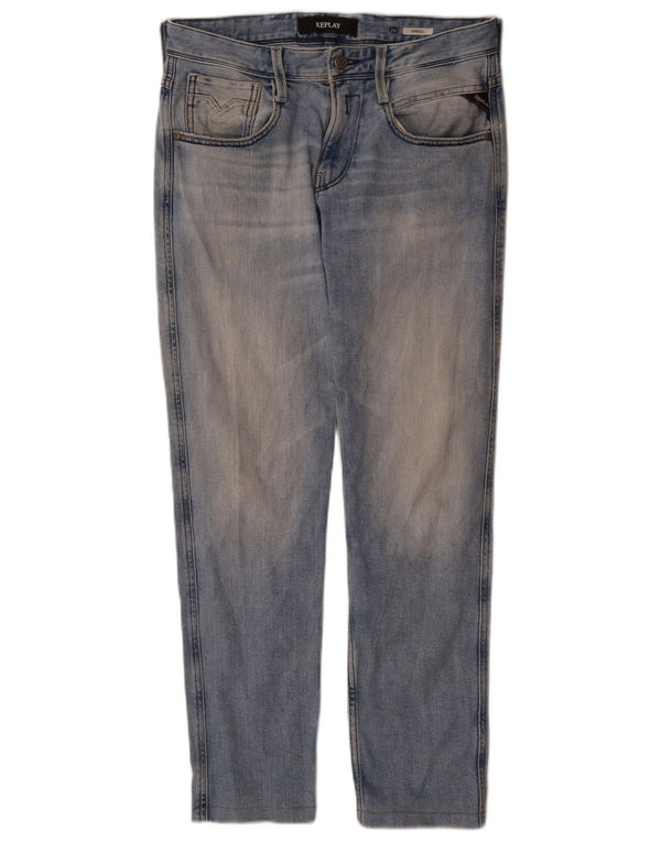 Replay Jeans Anbass Slim da Uomo W29 L30 Blu