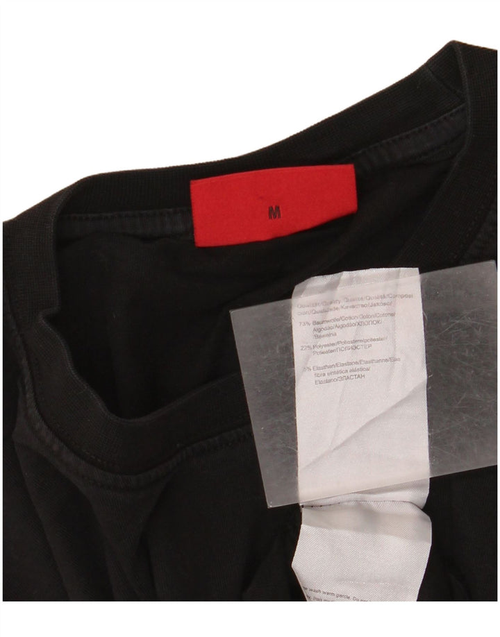 T-shirt grafica da uomo Hugo Boss Top in cotone nero medio