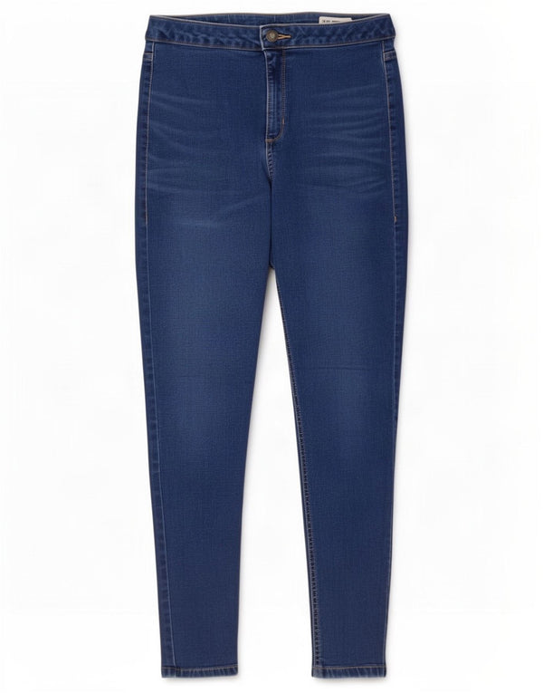 Marks & Spencer Womens Super Skinny Jeans UK 12 Medium W28 L27 Blue Cotton