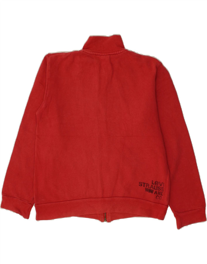 LEVI'S Girls Graphic Tracksuit Top Jacket 11-12 Years Red Cotton Vintage Levi's and Second-Hand Levi's from Messina Hembry 