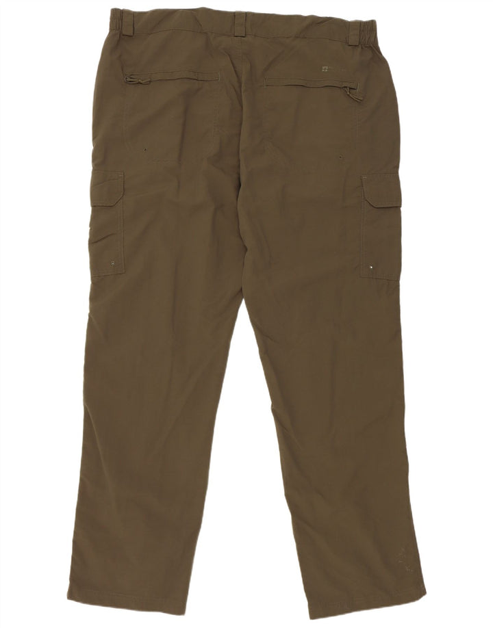 Pantaloni cargo dritti da uomo Mountain Warehouse W40 L32 nylon kaki