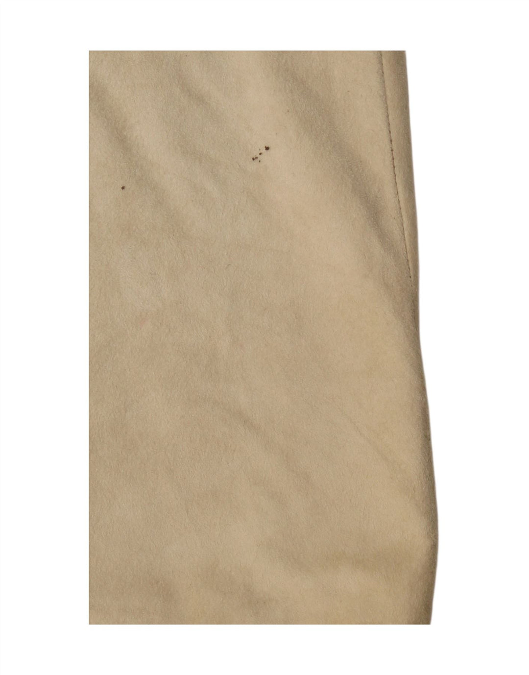VINTAGE Womens Suede Midi Skirt W28 Medium  Beige Leather