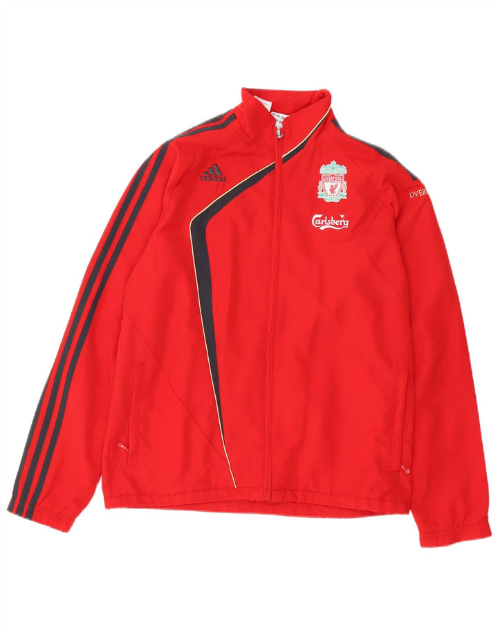Giacca ADIDAS da ragazzo Liverpool, tuta da ginnastica, 13-14 anni, colore rosso