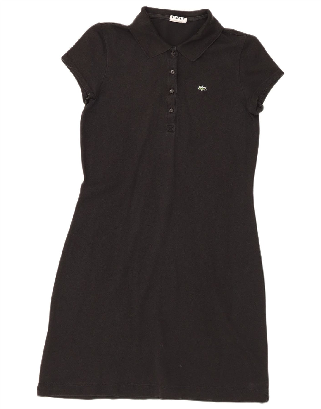 Abito polo da donna Lacoste taglia 42 grande in cotone nero
