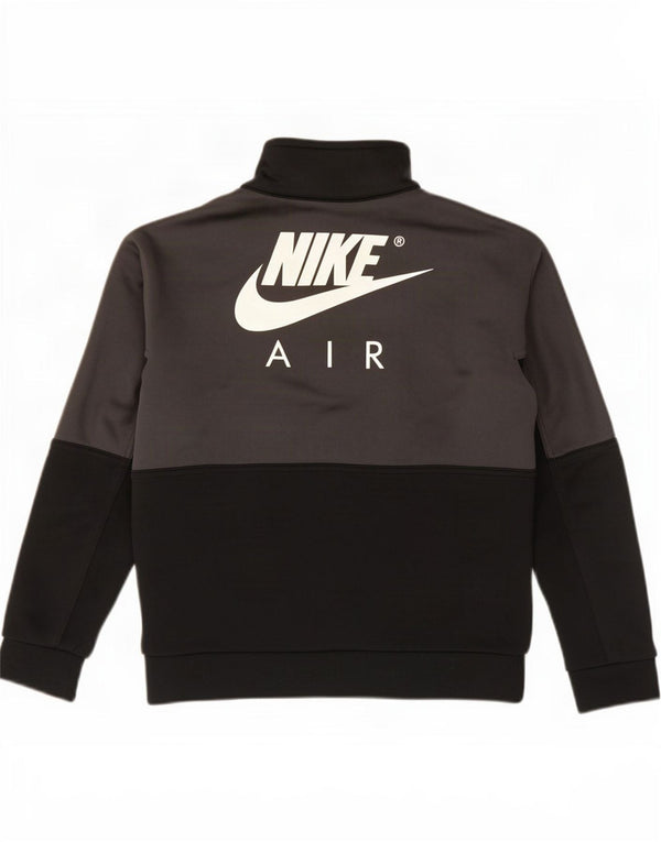 Felpa con grafica Nike per ragazzi, 8-9 anni, piccola, colore nero