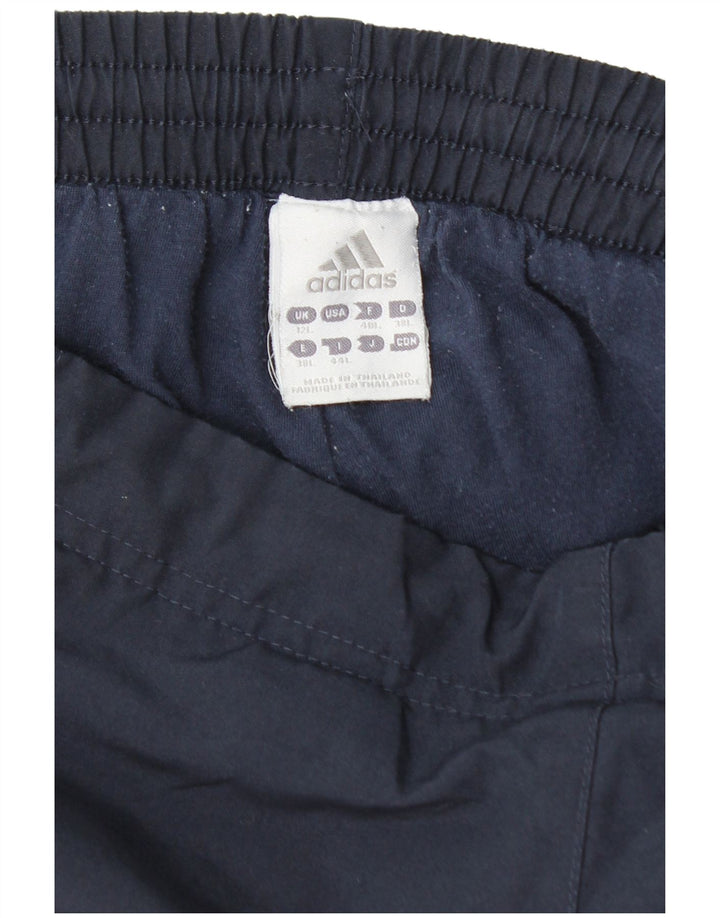Pantaloni lunghi da tuta da donna ADIDAS UK 12 medio poliestere blu navy