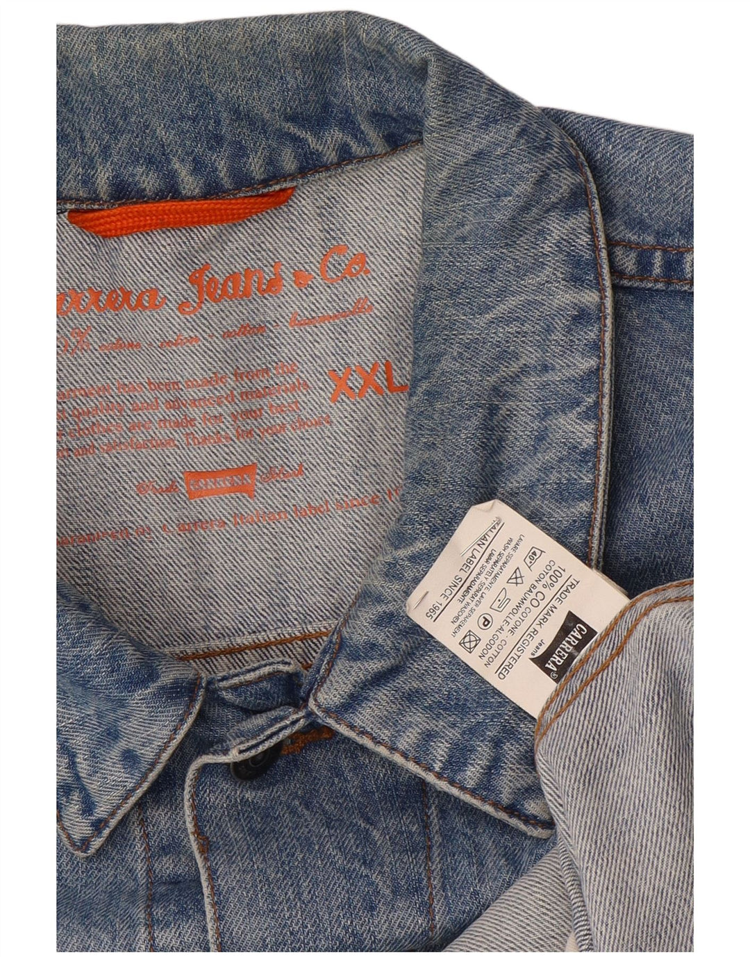 Giacca di jeans da uomo Carrera UK 44 2XL Cotone blu