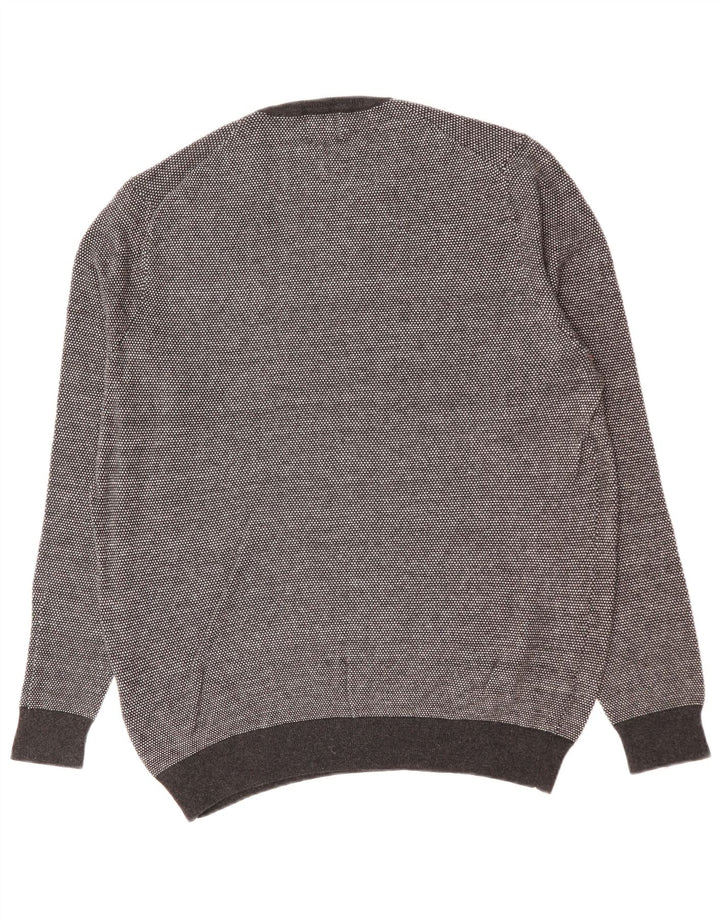 Maglione maglione girocollo da uomo SUPERDRY 2XL cotone grigio