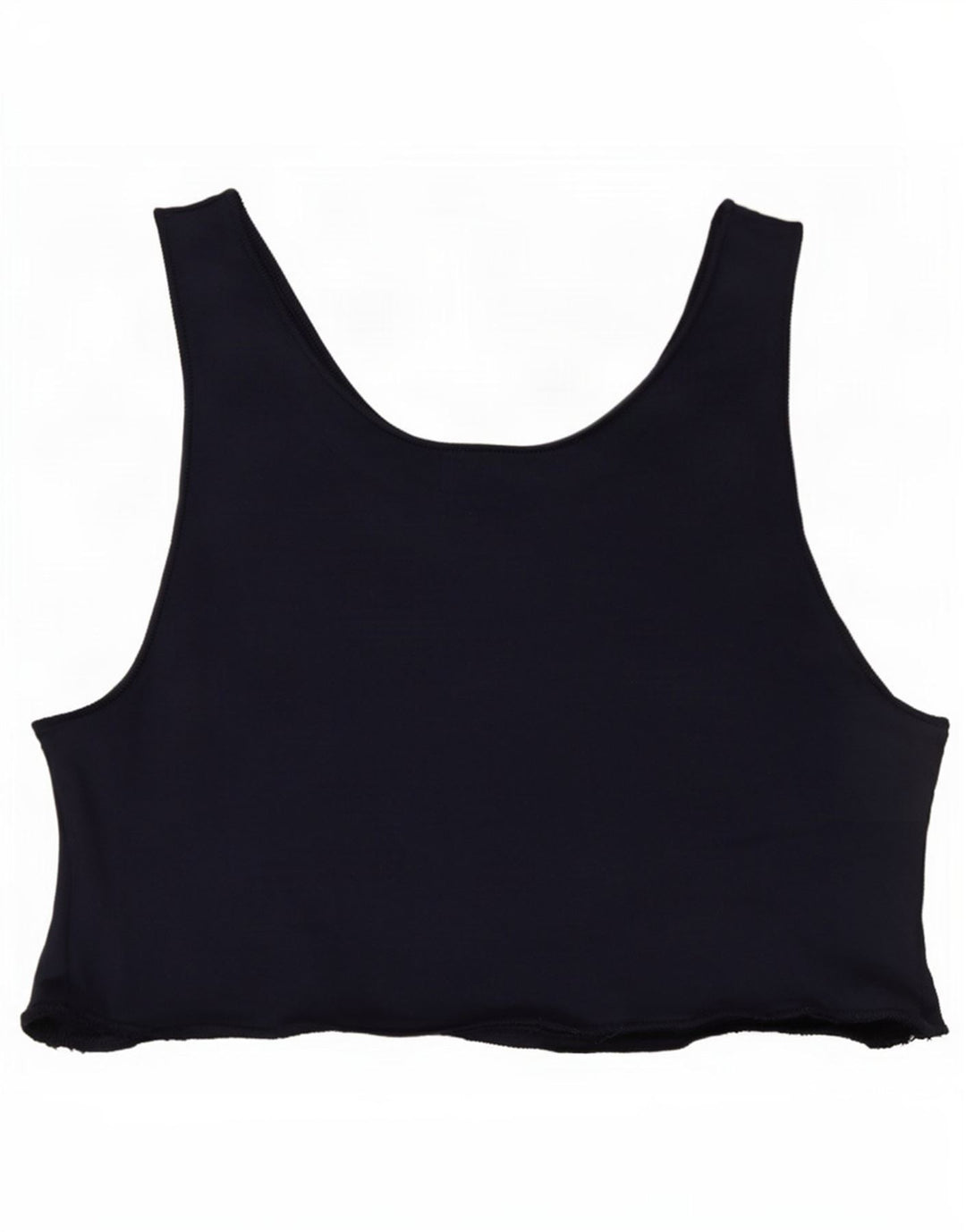Canotta corta da donna vintage UK 14 cotone blu navy medio
