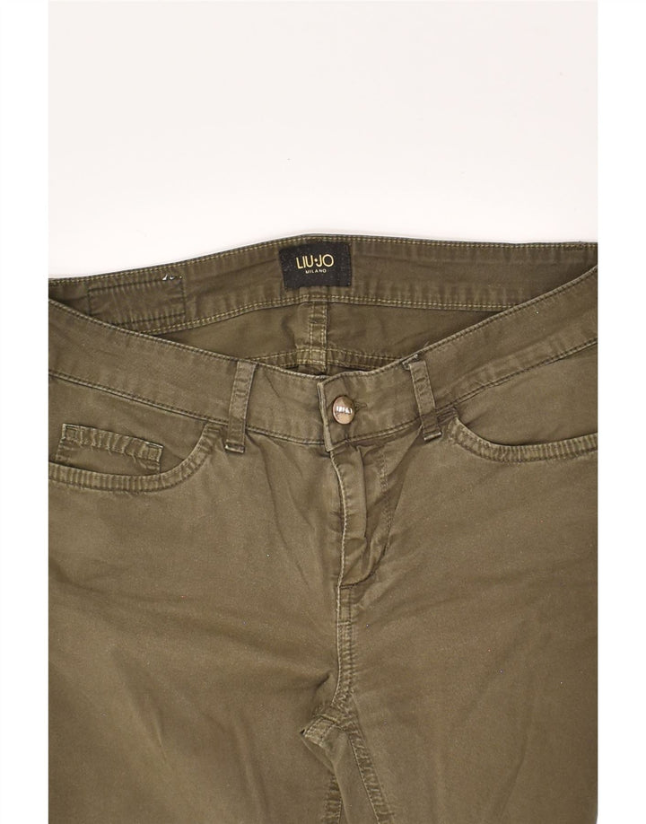 LIU JO Womens Slim Casual Trousers W30 L27 Green | Vintage Liu Jo | Thrift | Second-Hand Liu Jo | Used Clothing | Messina Hembry 