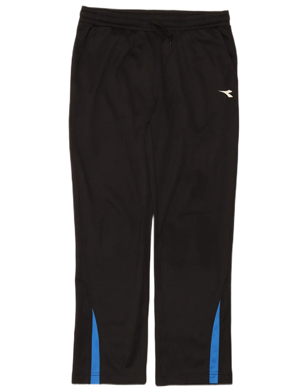 Pantaloni da tuta da donna Diadora UK 14 Large Nero Colourblock Poliestere